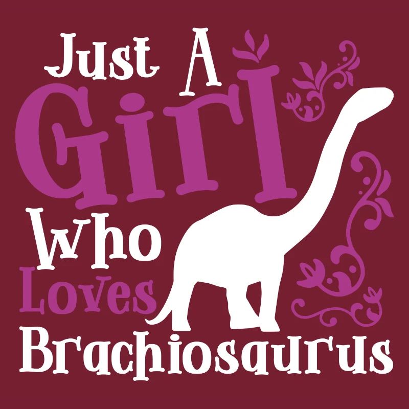 Nur ein Mädchen, das Brachiosaurus liebt