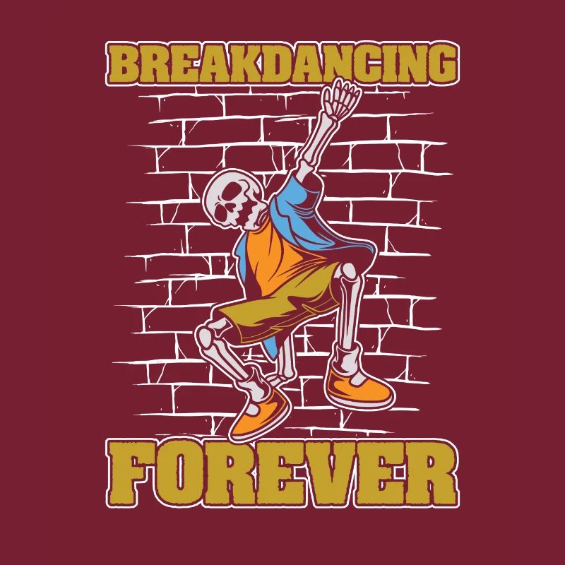 Breakdance Breakdancer Breakdance Squelette