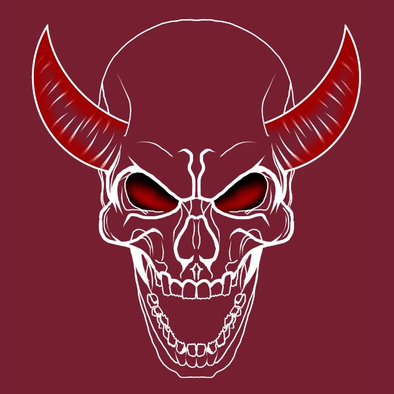 Cornes de diable de crâne