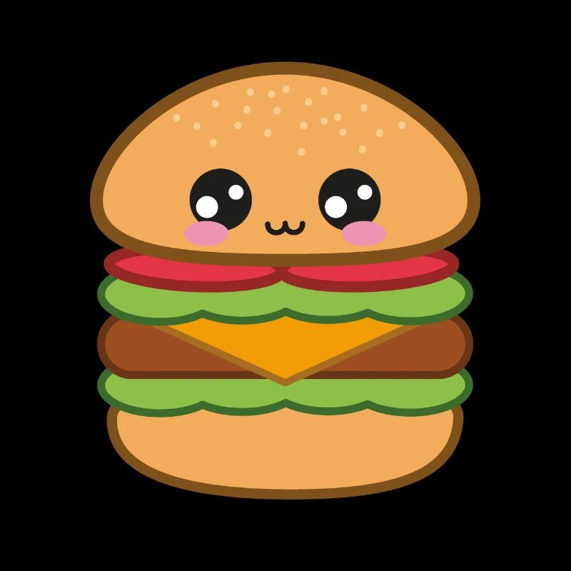 Burger Fast Food Doux Kawaii
