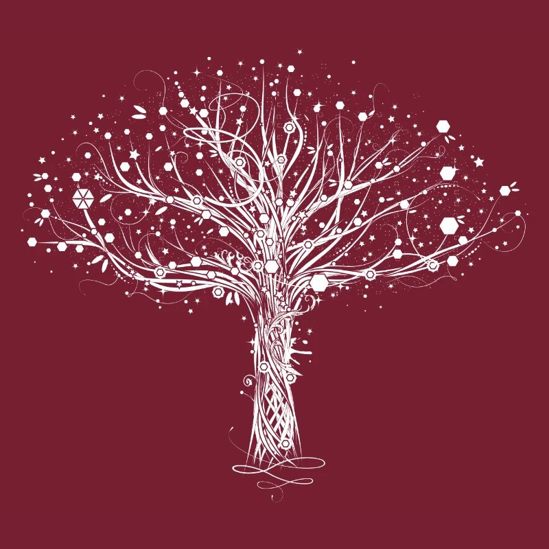 A white tree