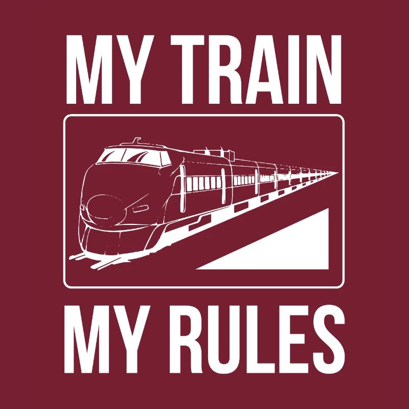 Chef de train Mon train Mes règles T-shirt