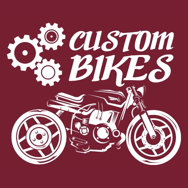 custom bikes motorcycle icon illustration graphic