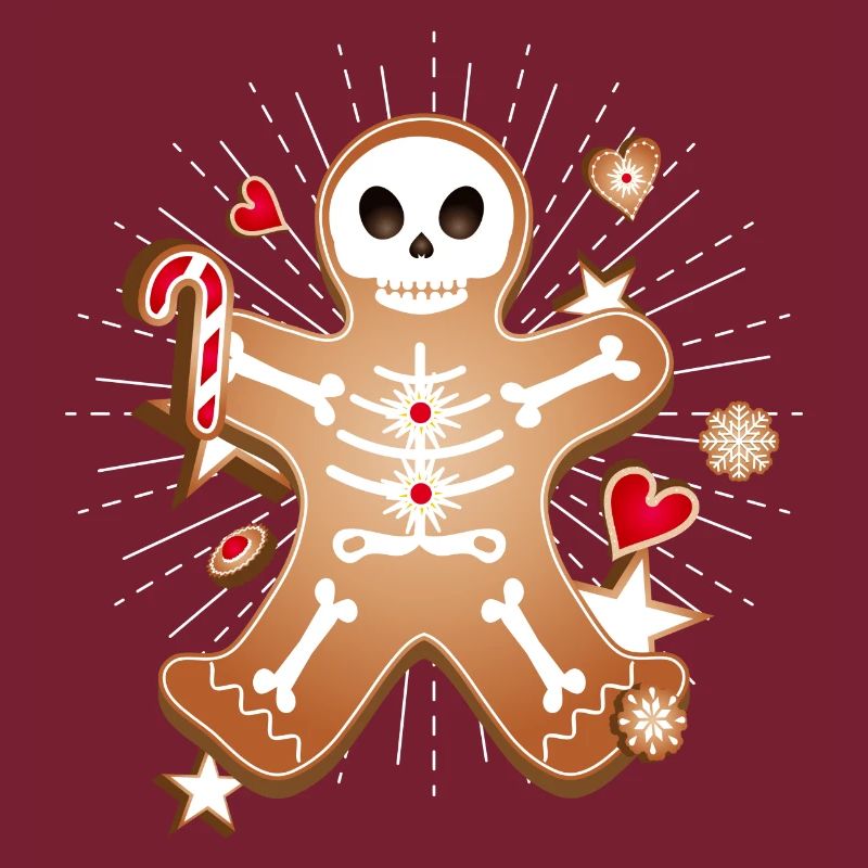 Gingerbread Man Sugar Skull Decor pour Noël