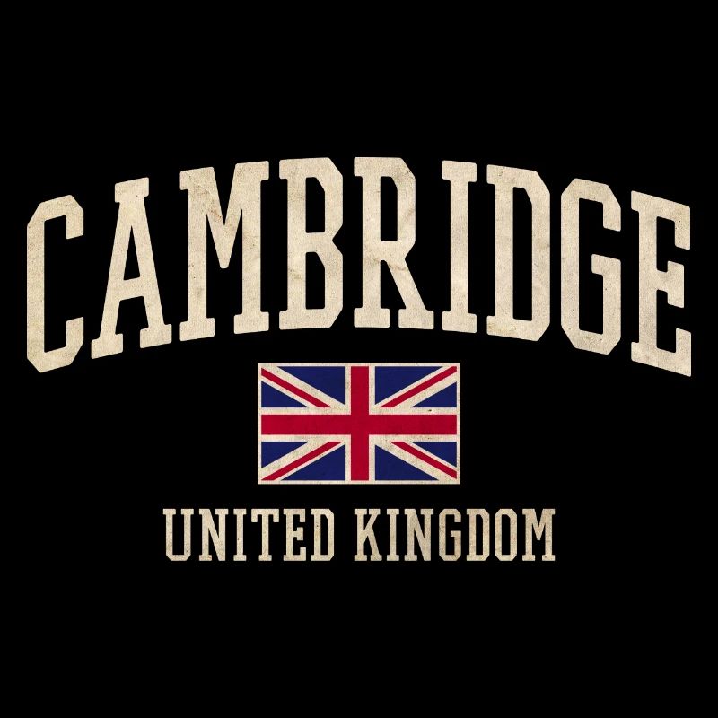 Bannière du drapeau vintage de Cambridge UK