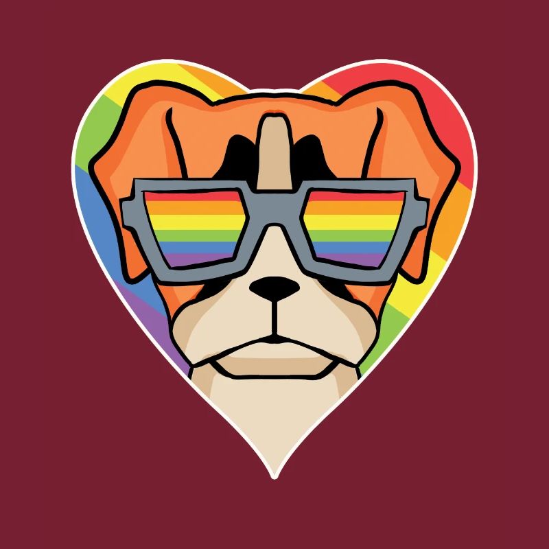 Rainbow - Chien à lunettes - German Boxer