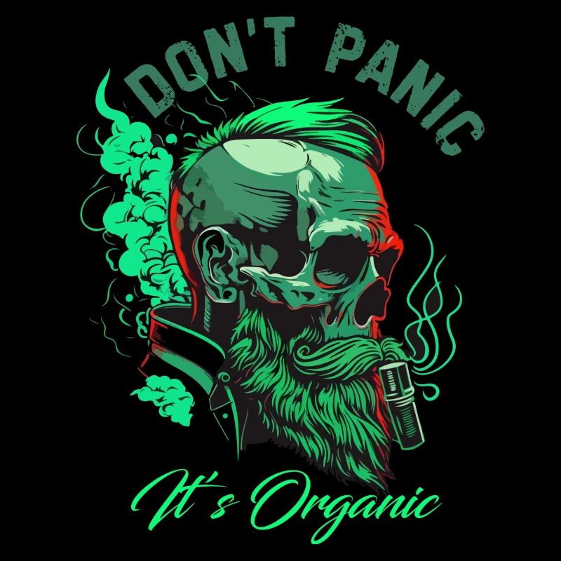 Dont Panic It’s Organic Skull
