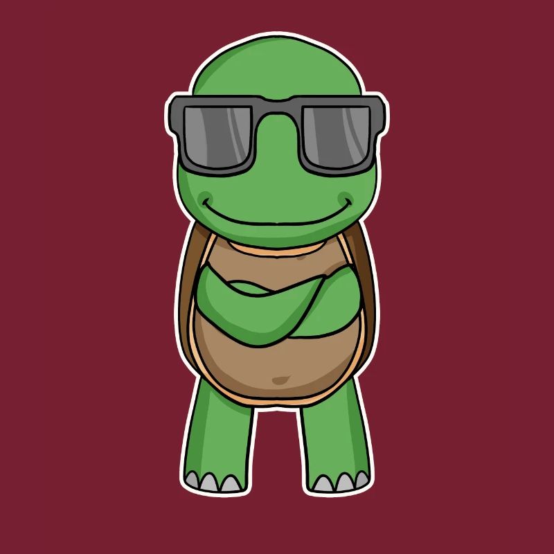 Turtle with glasses