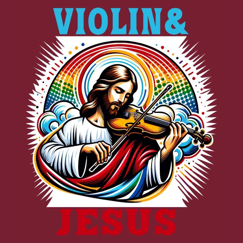 Conception musicale pour violon et Jésus Christ
