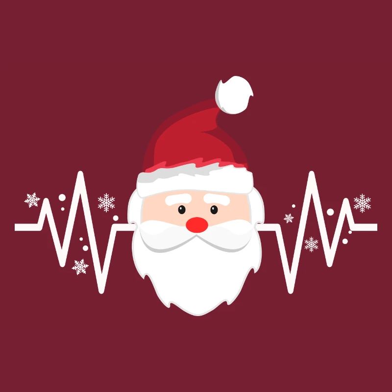 Weihnachtsmann Cool Herzschlag