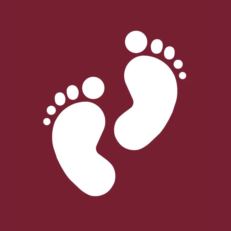 Empreinte de bébé, pieds de bébé