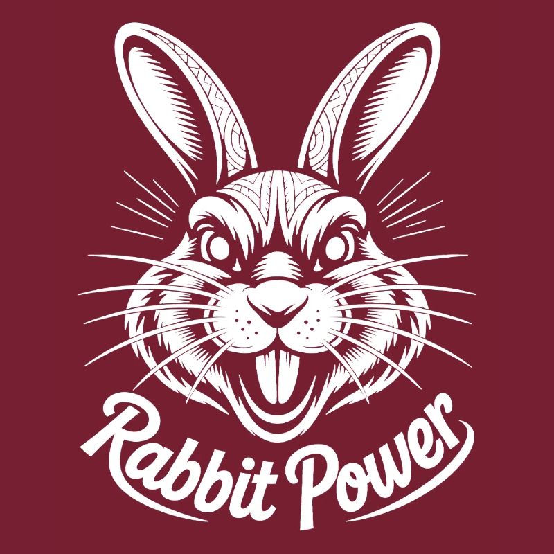 Conception de lapin énergique