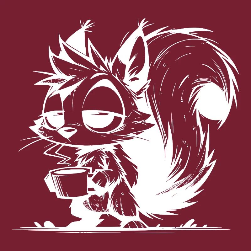 Bitte nicht stören – Eichhörnchen Kaffeezeit