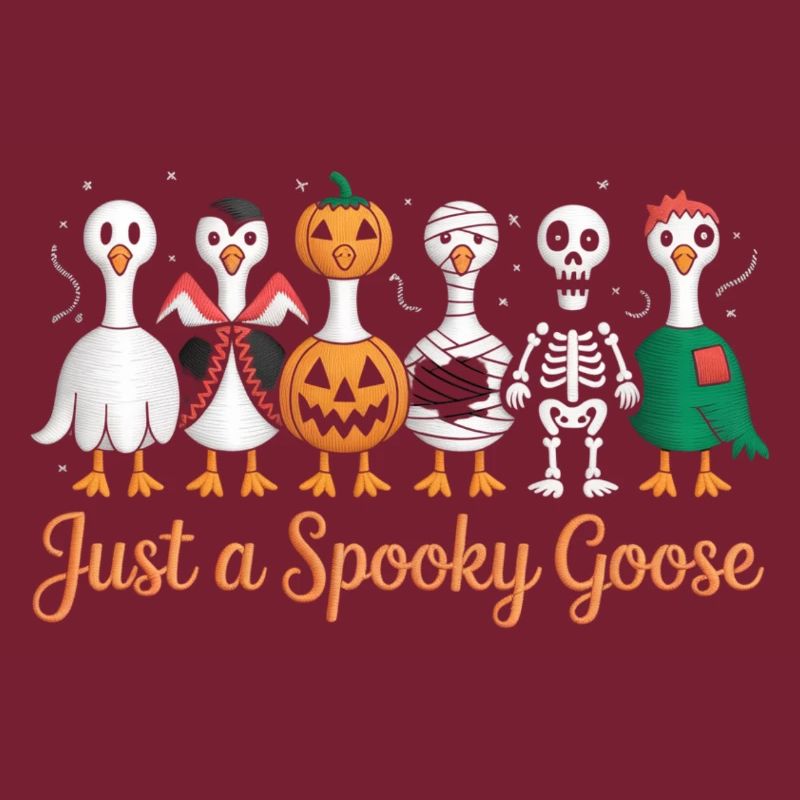 Nur eine gruselige Gans Halloween-Stimmung