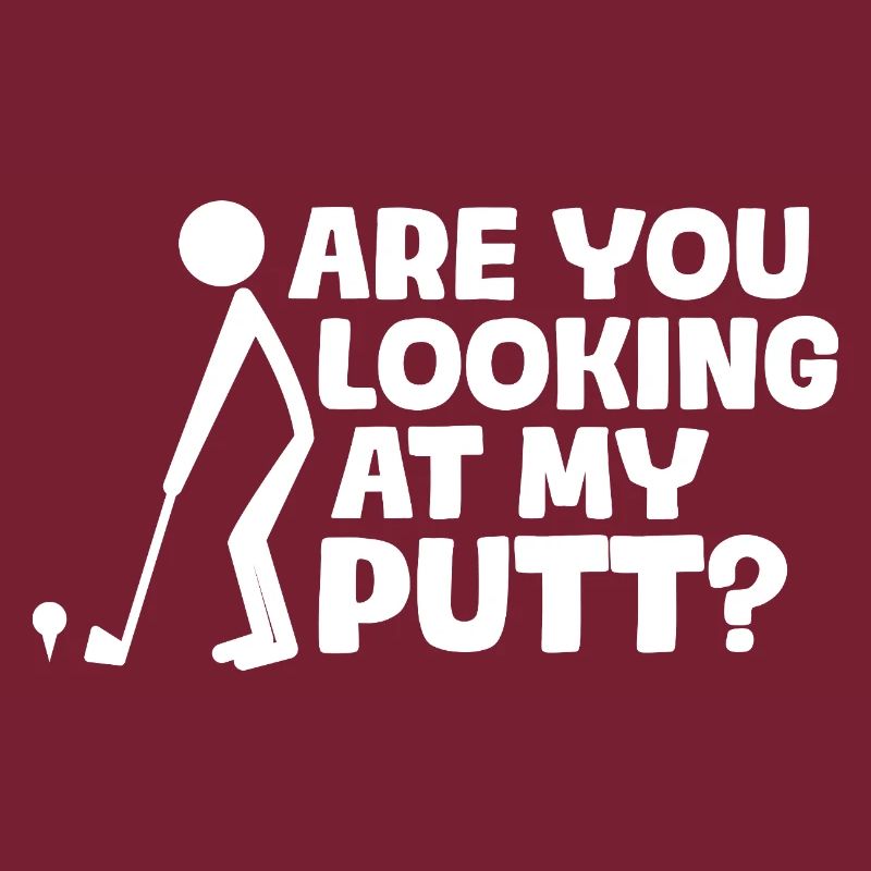 Regardez-vous mon putt ? Golfeur Golf Golf