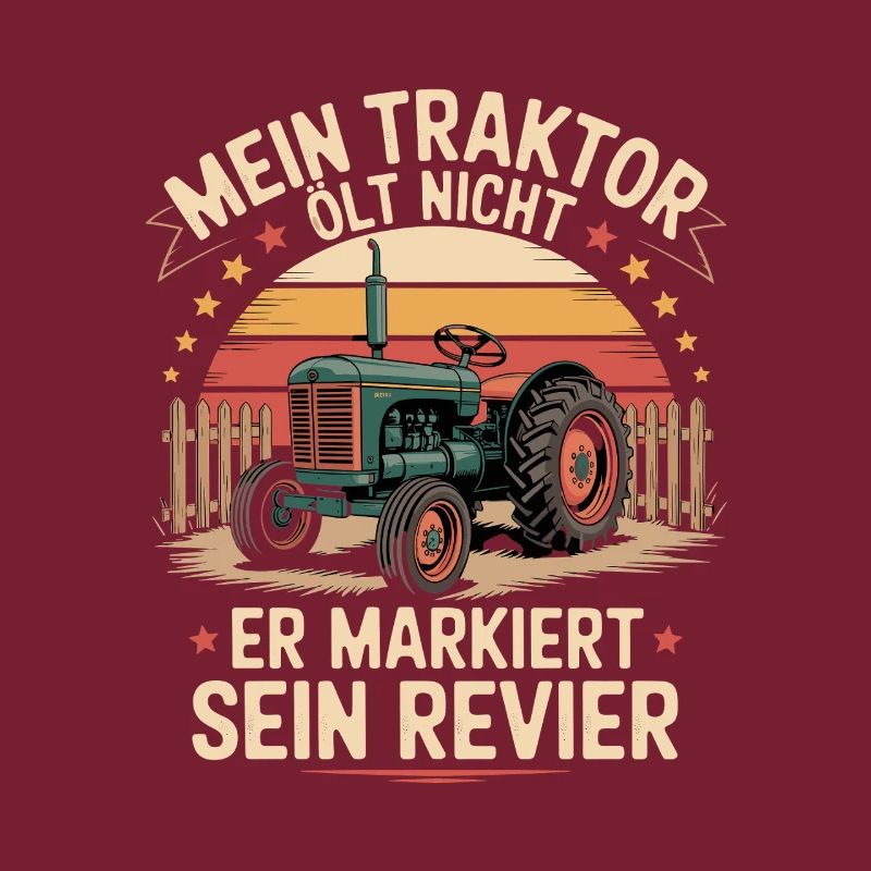 My tractor doesn't oil, it marks its territory