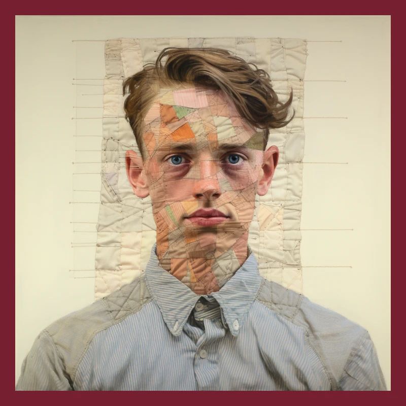Patchwork-Portraet Collage
