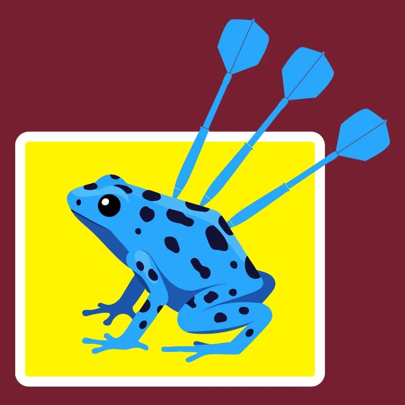 Lustiges DARTS und PFEILGIFTFROSCH Design