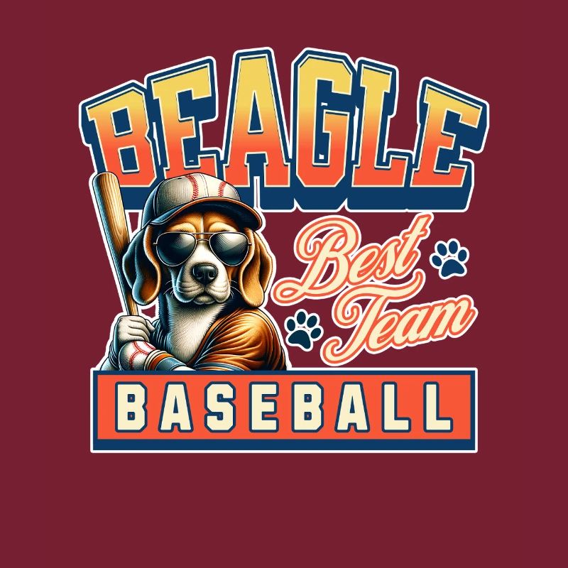 L’équipe de baseball Beagle et les amateurs de baseball