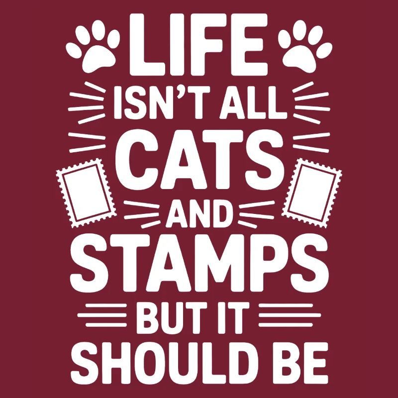 Briefmarken Spruch Katze Witz Briefmarken Geschenk