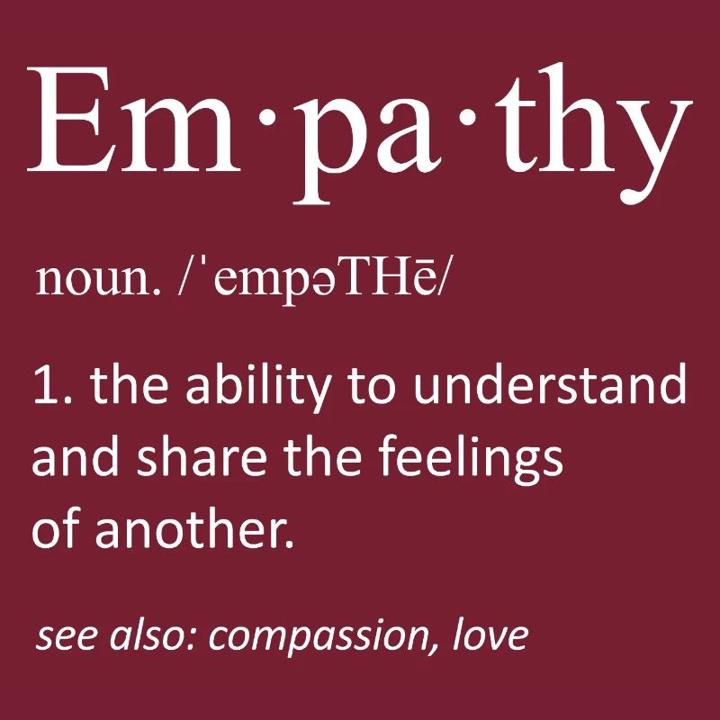 Empathy Dictionary Definition Minimalist Gift