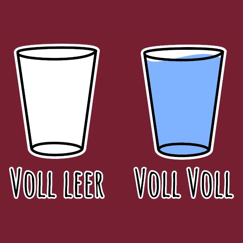 Completely empty and fully full! Full German language!