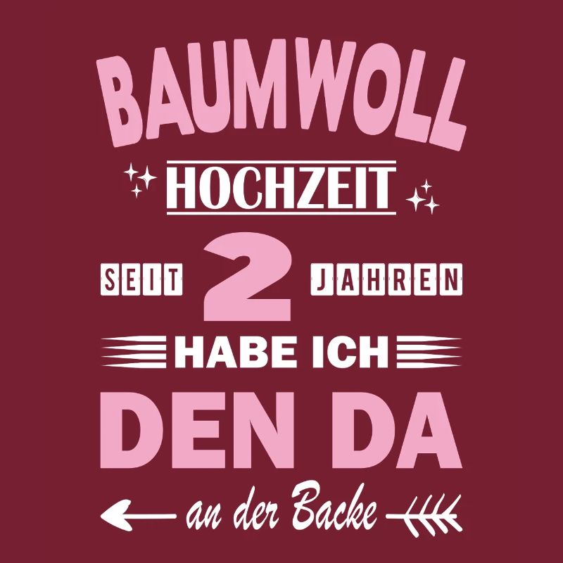 2. Hochzeitstag Jahrestag Ehefrau Geschenk