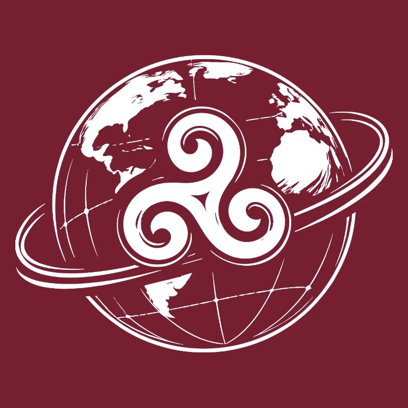 Triskel Breton Globe Bretagne Celtique