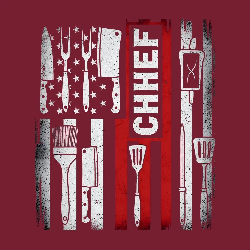 Chef du drapeau américain