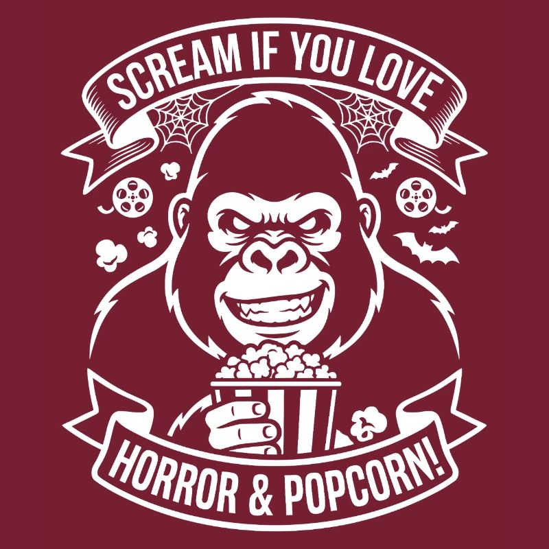 Scream Gorilla Popcorn Design