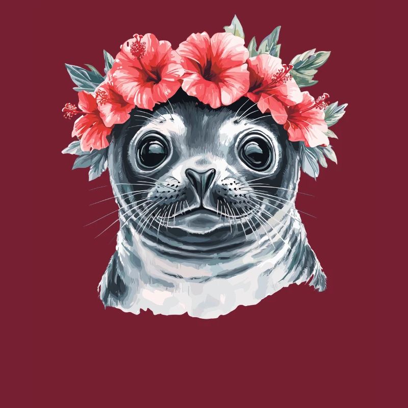 Sceau de la couronne de fleurs