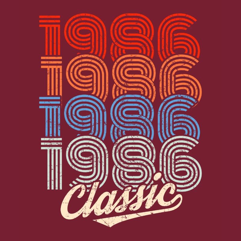 Néon rétro classique de 1986