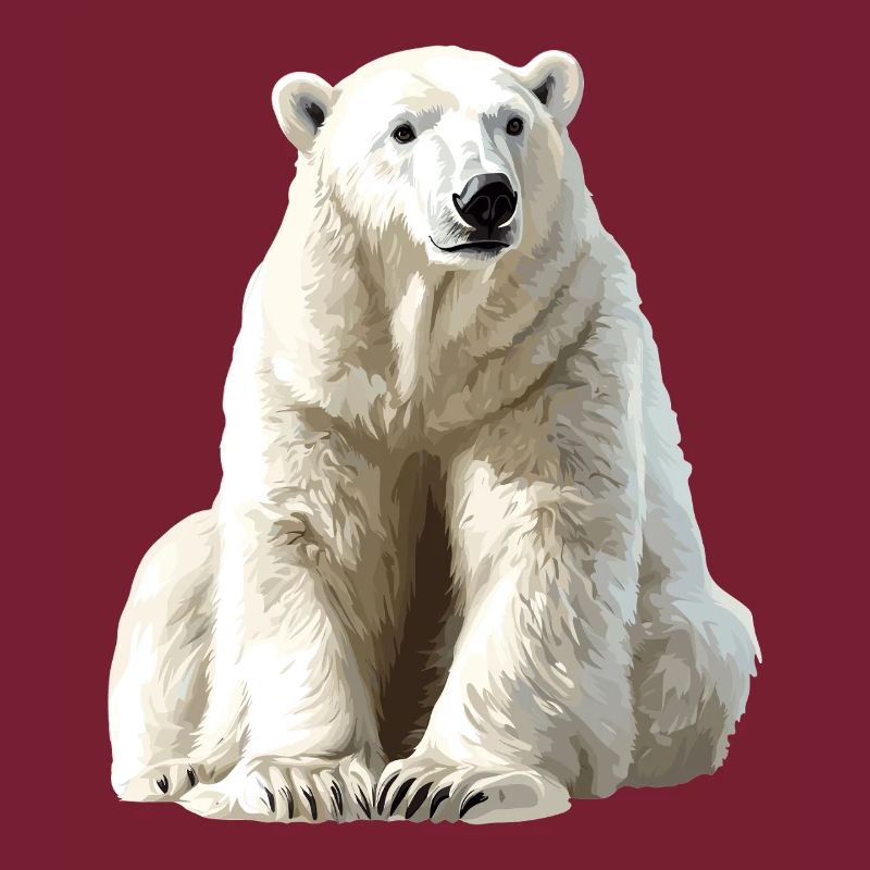 Polarbär im Eislicht