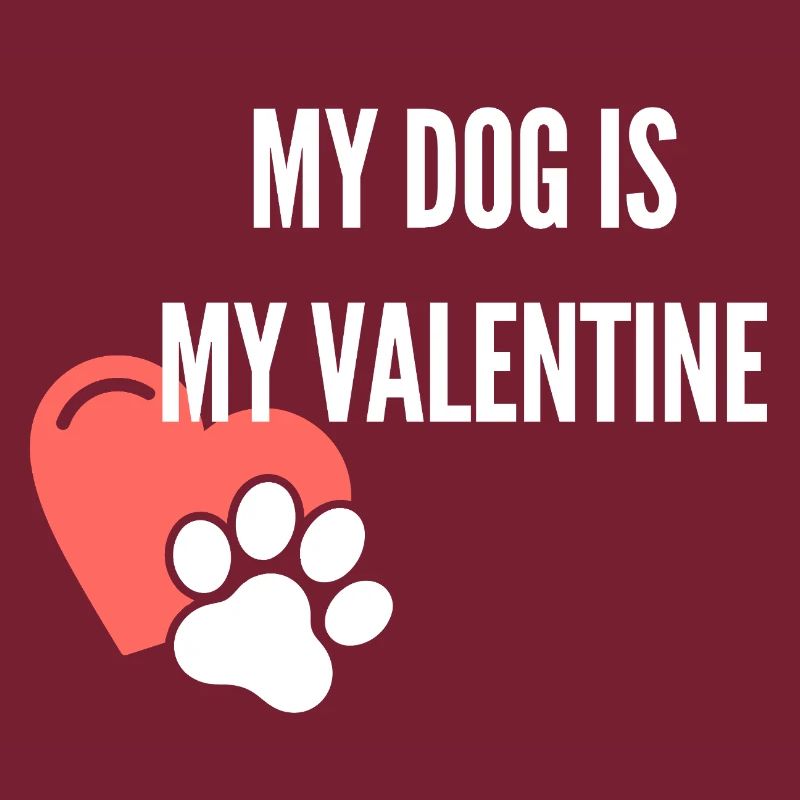 Mon chien est mon Valentin – Hunde Design