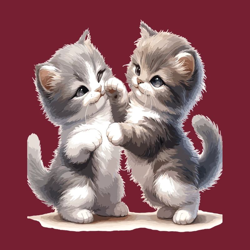 Kätzchenfreundschaft Illustration