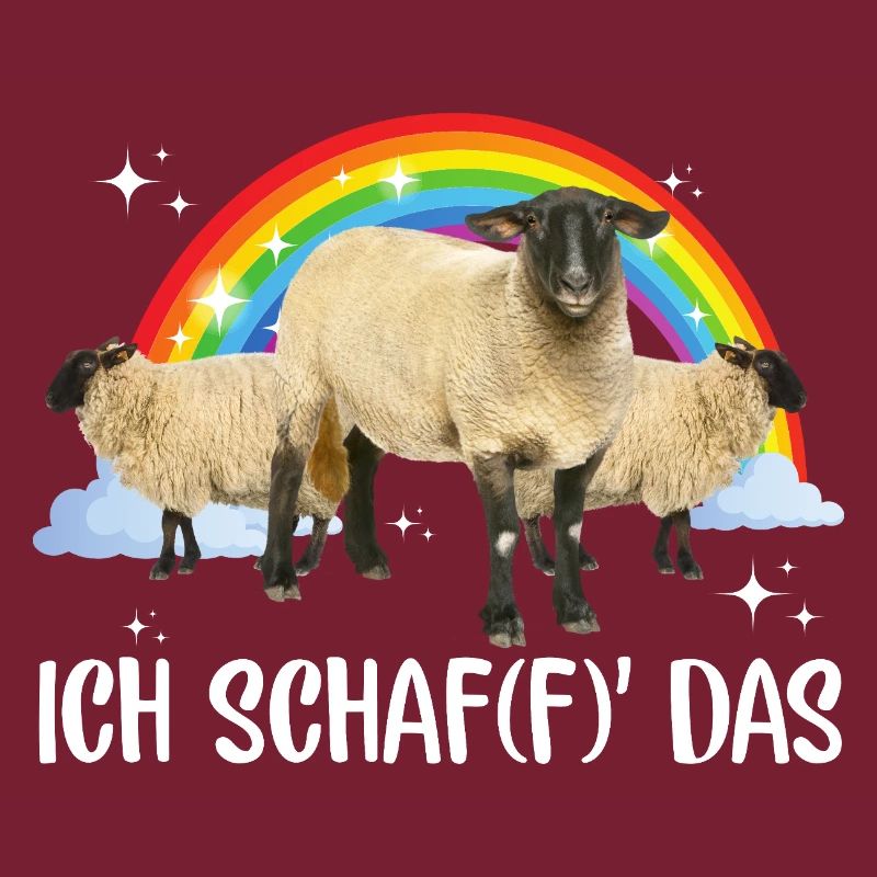 Ich schaf(f) Das Regenbogen-Goat