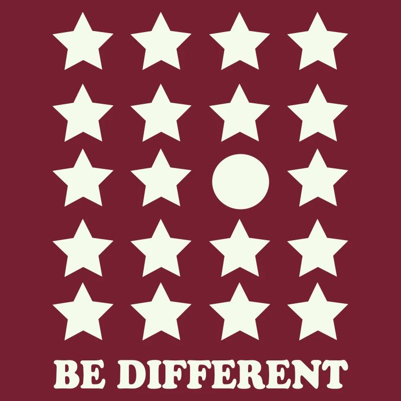 Be Different Star Grid Circle