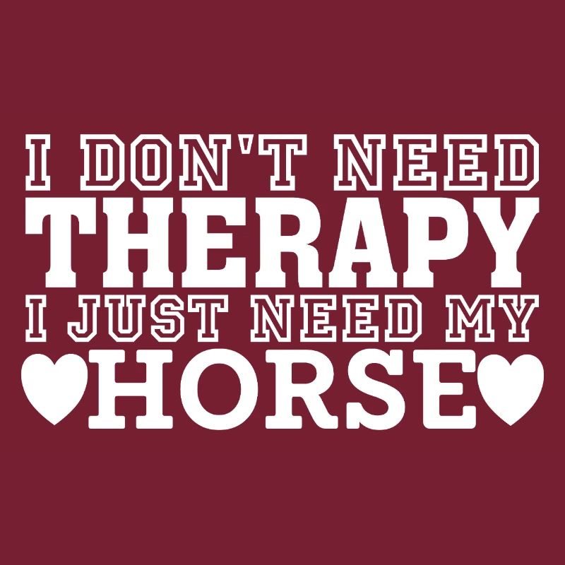 Pas de thérapie, juste un cheval