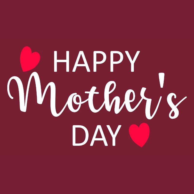 Happy Mother's Day Script Hearts