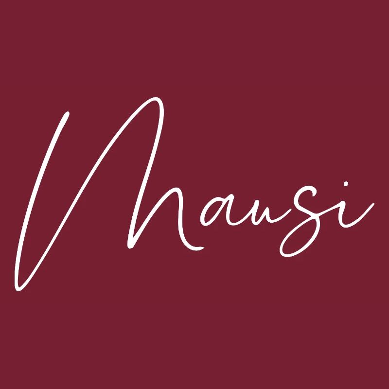 Mausi / Conception d’écriture manuscrite (Blanc)