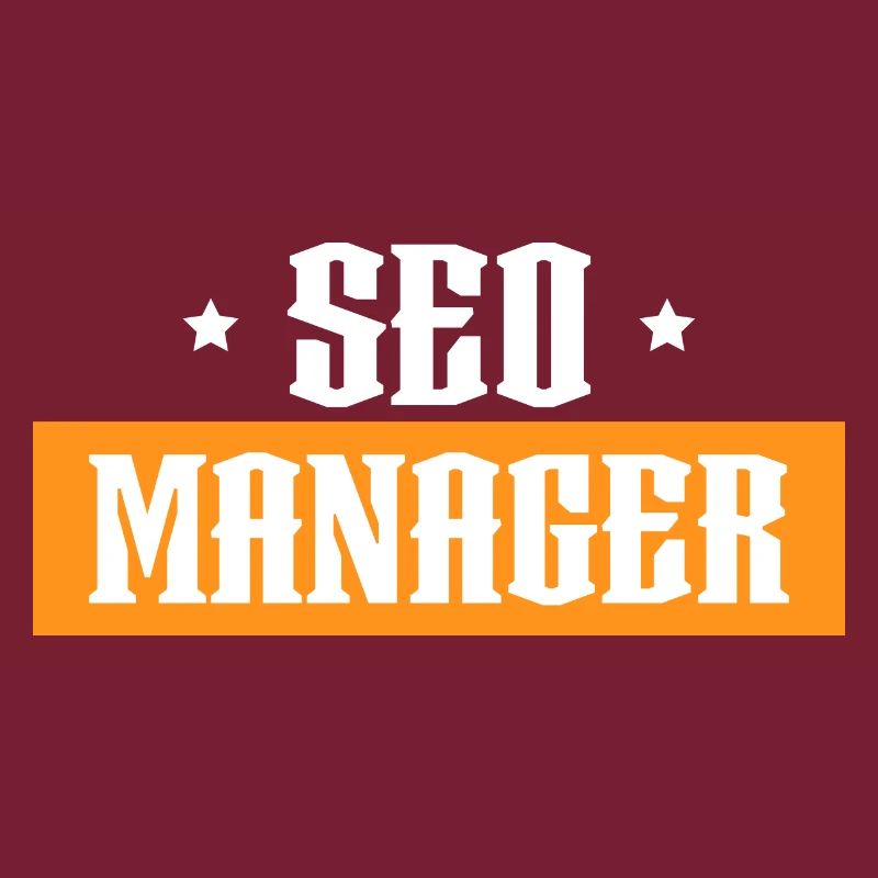 SEO Manager orange tshirt black