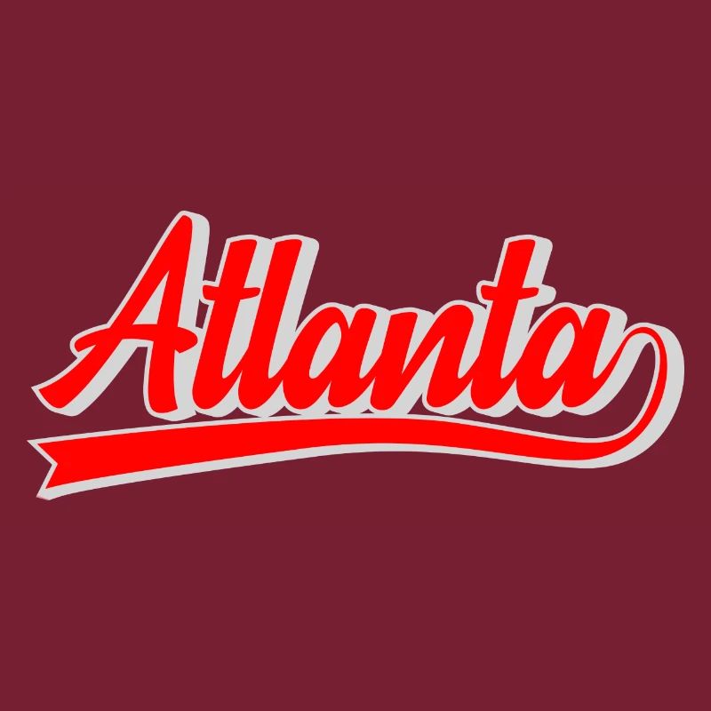 Atlanta Script Retro Logo
