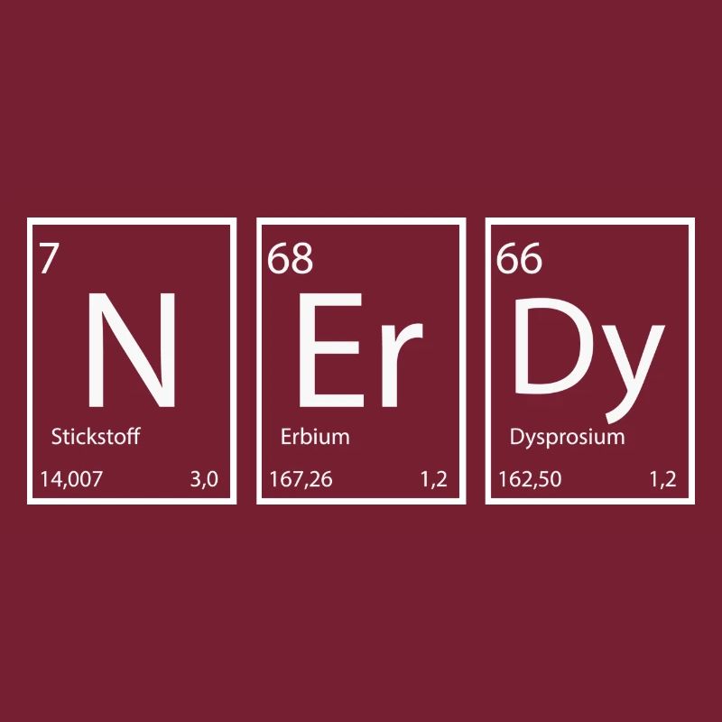 Nerdy Nerd Sprüche Elemente