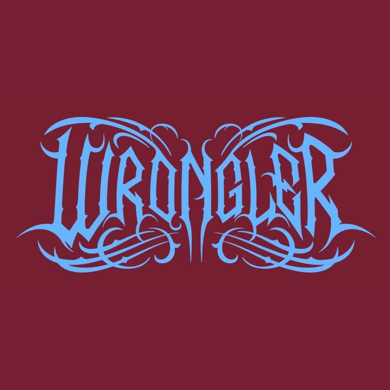 Logo Wrongler bleu