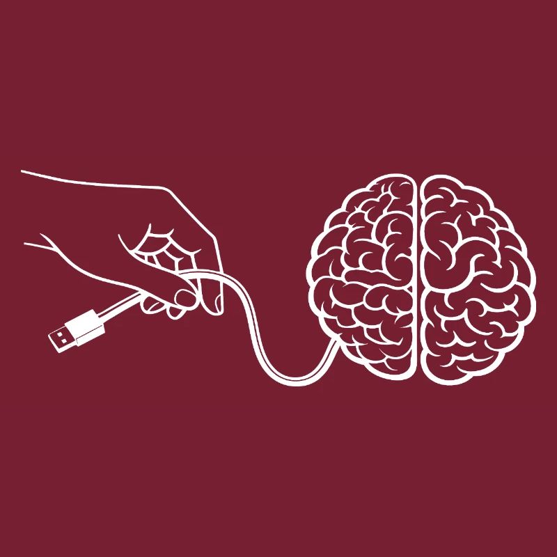 Brain Head Cable Connector Artificial Intelligence