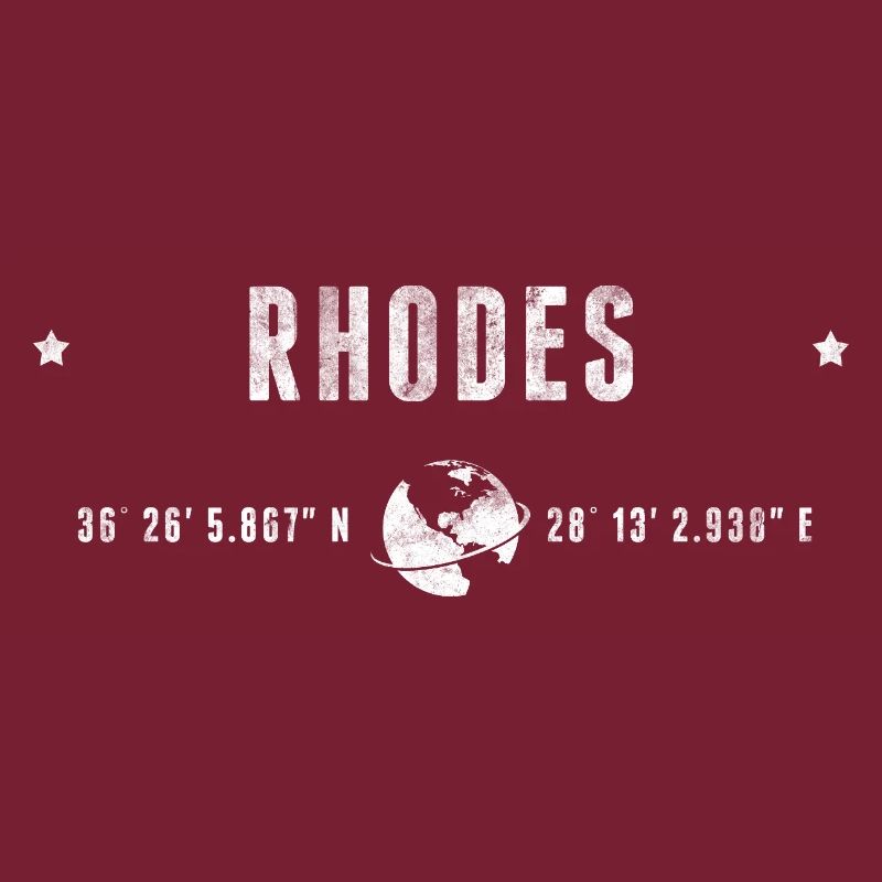 Rhodes Stylized Geographical Coordinates
