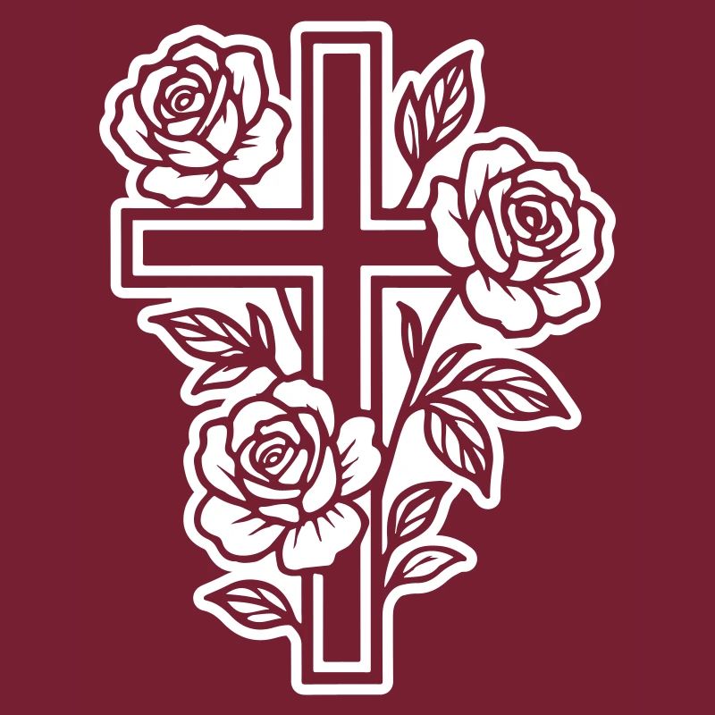 Fleurs à symbole de croix