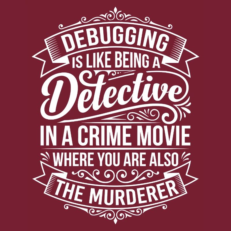 Debugging Detektiv Spruch