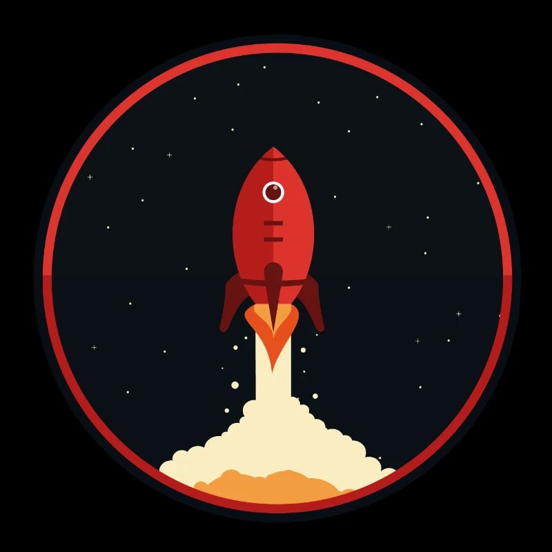 Fusée vers la lune Univers astrologie