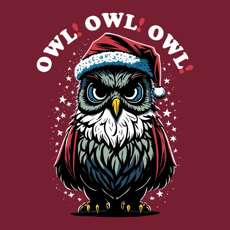 Weihnachtsmann Eule